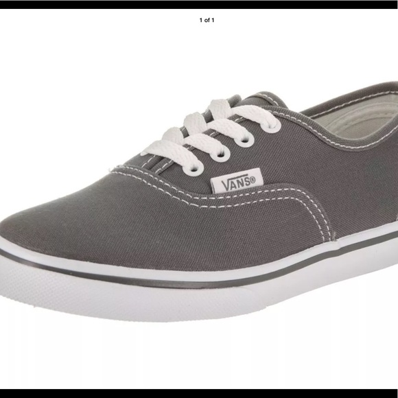Grey Vans Authentic Lo Pro Skate Shoe -Pewter KIDS* - Picture 2 of 2